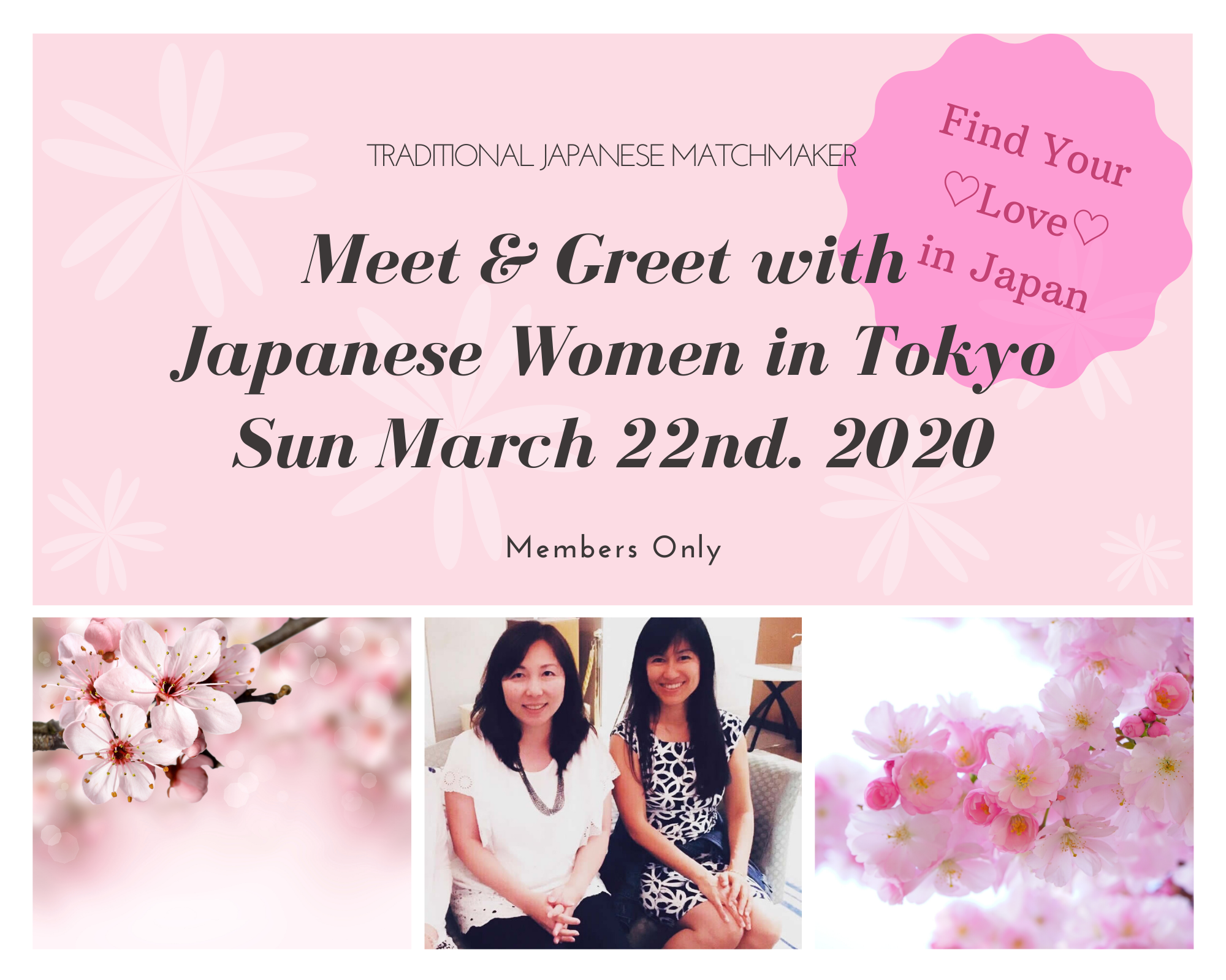 Singles Event with Japanese women in TOKYO