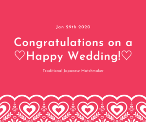 Happy Wedding in Japan